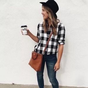 Madewell Slim Ex-Boyfriend Shirt in Buffalo Check